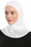 Sahar - White One Piece Chiffon Hijab