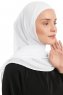 Sahar - White One Piece Chiffon Hijab