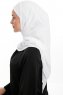 Sahar - White One Piece Chiffon Hijab