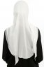 Sahar - Creme One Piece Chiffon Hijab