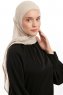 Sahar - Light Beige One Piece Chiffon Hijab