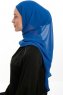 Sahar - Blue One Piece Chiffon Hijab