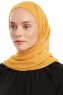 Sahar - Mustard One Piece Chiffon Hijab