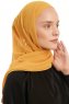 Sahar - Mustard One Piece Chiffon Hijab