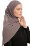 Sahar - Steel Grey One Piece Chiffon Hijab