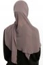 Sahar - Steel Grey One Piece Chiffon Hijab