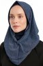 Taliah - Navy Blue One Piece Hijab
