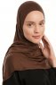 Vesile - Brown One-Piece Hijab