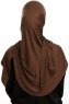 Vesile - Brown One-Piece Hijab
