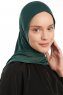 Vesile - Dark Green One-Piece Hijab