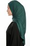Vesile - Dark Green One-Piece Hijab
