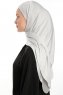 Vesile - Light Grey One-Piece Hijab