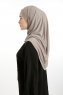 Nermin - Dark Taupe Sandy Scarfs Hijab