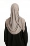 Nermin - Dark Taupe Sandy Scarfs Hijab