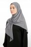 Nermin - Dark Grey Sandy Scarfs Hijab