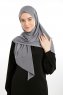 Nermin - Dark Grey Sandy Scarfs Hijab