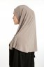 Ilay - Dark Taupe Sandy Turban Hijab
