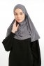Ilay - Dark Grey Sandy Turban Hijab