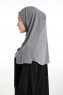 Ilay - Dark Grey Sandy Turban Hijab