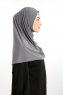 Ilay - Dark Grey Sandy Turban Hijab