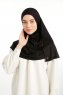 Feriha - Black Viscose Turban Hijab