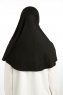 Feriha - Black Viscose Turban Hijab