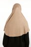 Feriha - Dark Taupe Viscose Turban Hijab