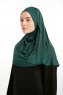 Feriha - Dark Green Viscose Turban Hijab