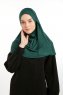 Feriha - Dark Green Viscose Turban Hijab