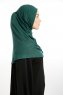 Feriha - Dark Green Viscose Turban Hijab
