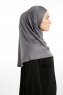 Feriha - Dark Grey Viscose Turban Hijab