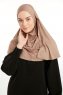 Feriha - Light Brown Viscose Turban Hijab