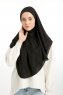 Bengi - Black Micro Krep Turban Hijab