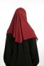 Bengi - Bordeaux Micro Krep Turban Hijab