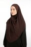 Bengi - Brown Micro Krep Turban Hijab