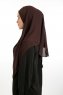 Bengi - Brown Micro Krep Turban Hijab