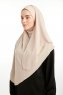 Bengi - Light Taupe Micro Krep Turban Hijab