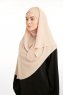 Bengi - Beige Micro Krep Turban Hijab