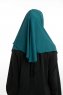 Bengi - Dark Green Micro Krep Turban Hijab
