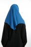 Bengi - Indigo Micro Krep Turban Hijab