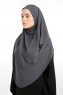 Bengi - Anthracite Micro Krep Turban Hijab