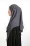 Bengi - Anthracite Micro Krep Turban Hijab