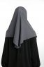 Bengi - Anthracite Micro Krep Turban Hijab