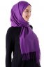 Demet - Dark Purple Pashmina Hijab