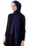 Hadise - Dark Navy Blue Chiffon Hijab