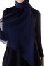 Hadise - Dark Navy Blue Chiffon Hijab