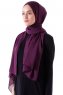 Hadise - Dark Purple Chiffon Hijab