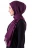 Hadise - Dark Purple Chiffon Hijab