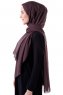 Hadise - Dark Brown Chiffon Hijab