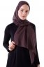 Hadise - Dark Brown Chiffon Hijab